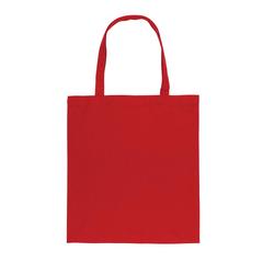 Vue Sac tote bag en coton recyclé 145 gr Impact AWARE™ de couleur rouge| Krokrodeal