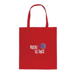 Vue Sac tote bag en coton recyclé 145 gr Impact AWARE™ de couleur rouge| Krokrodeal