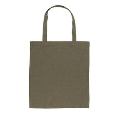 Vue Sac tote bag en coton recyclé 145 gr Impact AWARE™ de couleur vert| Krokrodeal