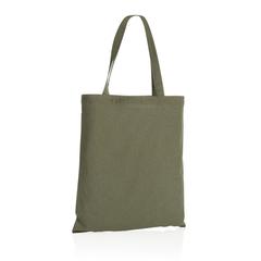 Vue Sac tote bag en coton recyclé 145 gr Impact AWARE™ de couleur vert| Krokrodeal