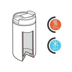 Vue Mug Metro de couleur gris| Krokrodeal