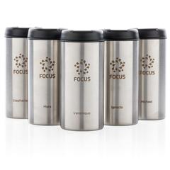 Vue Mug Metro de couleur gris| Krokrodeal