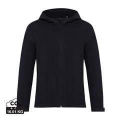 Vue Veste femme soft shell en polyester recyclé Iqoniq Makalu de couleur noir| Krokrodeal