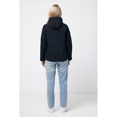 Vue Veste femme soft shell en polyester recyclé Iqoniq Makalu de couleur noir| Krokrodeal