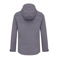 Vue Veste femme soft shell en polyester recyclé Iqoniq Makalu de couleur gris| Krokrodeal