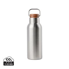 Vue VINGA Bouteille isotherme 580 ml en acier RCS Ciro de couleur gris| Krokrodeal