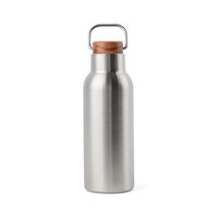 Vue VINGA Bouteille isotherme 580 ml en acier RCS Ciro de couleur gris| Krokrodeal