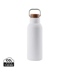 Vue VINGA Bouteille isotherme 580 ml en acier RCS Ciro de couleur blanc| Krokrodeal