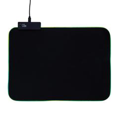 Vue Tapis de souris gaming RGB de couleur noir| Krokrodeal