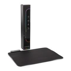 Vue Tapis de souris gaming RGB de couleur noir| Krokrodeal