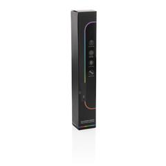 Vue Tapis de souris gaming RGB de couleur noir| Krokrodeal