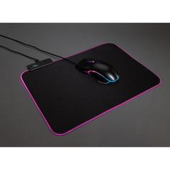 Vue Tapis de souris gaming RGB de couleur noir| Krokrodeal