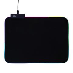 Vue Tapis de souris gaming RGB de couleur noir| Krokrodeal