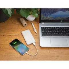 Vue Powerbank en fibre de paille de blé 10.000 mAh de couleur vert| Krokrodeal
