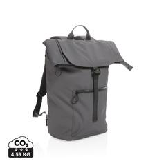 Vue Sac à dos ordinateur 15,6" en rPET déperlant Impact AWARE™ de couleur gris| Krokrodeal