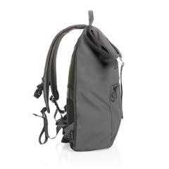 Vue Sac à dos ordinateur 15,6" en rPET déperlant Impact AWARE™ de couleur gris| Krokrodeal