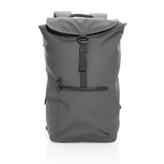 Vue Sac à dos ordinateur 15,6" en rPET déperlant Impact AWARE™ de couleur gris| Krokrodeal