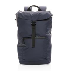 Vue Sac à dos ordinateur 15,6" en rPET déperlant Impact AWARE™ de couleur bleu| Krokrodeal