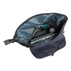 Vue Sac à dos ordinateur 15,6" en rPET déperlant Impact AWARE™ de couleur bleu| Krokrodeal