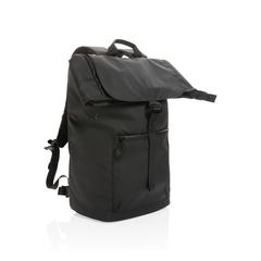 Vue Sac à dos ordinateur 15,6" en rPET déperlant Impact AWARE™ de couleur noir| Krokrodeal