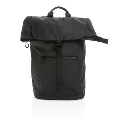 Vue Sac à dos ordinateur 15,6" en rPET déperlant Impact AWARE™ de couleur noir| Krokrodeal