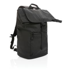 Vue Sac à dos ordinateur 15,6" en rPET déperlant Impact AWARE™ de couleur noir| Krokrodeal