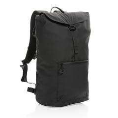 Vue Sac à dos ordinateur 15,6" en rPET déperlant Impact AWARE™ de couleur noir| Krokrodeal
