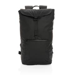 Vue Sac à dos ordinateur 15,6" en rPET déperlant Impact AWARE™ de couleur noir| Krokrodeal