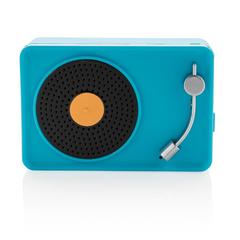 Vue Mini enceinte 3W rétro de couleur bleu| Krokrodeal