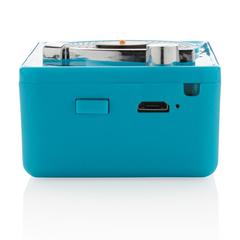 Vue Mini enceinte 3W rétro de couleur bleu| Krokrodeal