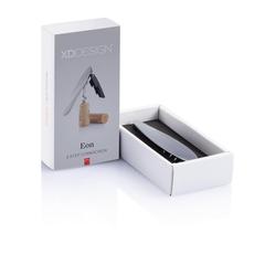 Vue Tire-bouchon double appui Eon de couleur gris| Krokrodeal