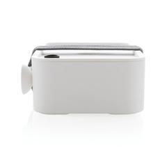 Vue Boîte à Lunch en PP avec cuichette de couleur blanc| Krokrodeal