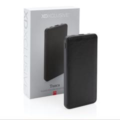Vue Batterie de secours 10.000 mAh Tusca de couleur noir| Krokrodeal