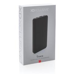 Vue Batterie de secours 10.000 mAh Tusca de couleur noir| Krokrodeal