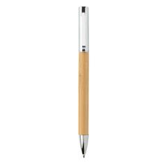 Vue Stylo moderne en bambou de couleur marron| Krokrodeal