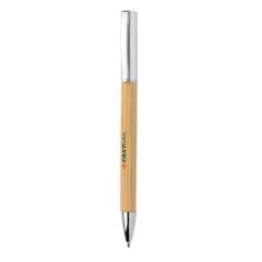 Vue Stylo moderne en bambou de couleur marron| Krokrodeal