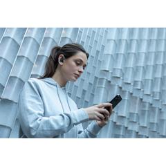 Vue Écouteurs en plastique recyclé RCS Urban Vitamin Pacifica de couleur gris| Krokrodeal
