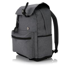 Vue Sac à dos pour ordinateur portable avec sangles magnétiques de couleur gris| Krokrodeal
