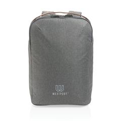 Vue Sac à dos ordinateur two tone deluxe Impact AWARE™ 300D de couleur gris| Krokrodeal