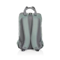 Vue Sac à dos pour ordinateur 14'' en rPET AWARE™ Sienna de couleur vert| Krokrodeal