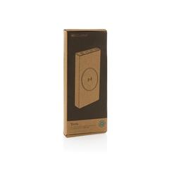 Vue Powerbank 10.000mAh et 18W en aluminium recyclé RCS Terra de couleur gris| Krokrodeal