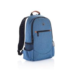 Vue Sac à dos double ton Fashion sans PVC de couleur bleu| Krokrodeal