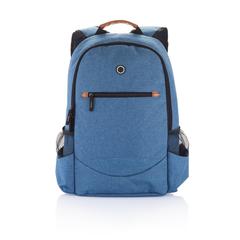 Vue Sac à dos double ton Fashion sans PVC de couleur bleu| Krokrodeal
