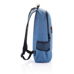 Vue Sac à dos double ton Fashion sans PVC de couleur bleu| Krokrodeal