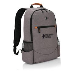Vue Sac à dos double ton Fashion sans PVC de couleur gris| Krokrodeal