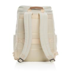 Vue Sac à dos ordinateur Impact AWARE™ en toile 16oz recyclé de couleur blanc| Krokrodeal