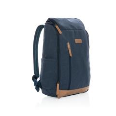 Vue Sac à dos ordinateur Impact AWARE™ en toile 16oz recyclé de couleur bleu| Krokrodeal