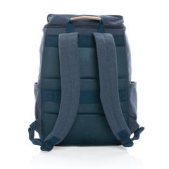 Vue Sac à dos ordinateur Impact AWARE™ en toile 16oz recyclé de couleur bleu| Krokrodeal