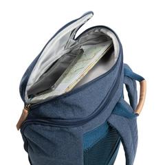 Vue Sac à dos ordinateur Impact AWARE™ en toile 16oz recyclé de couleur bleu| Krokrodeal