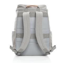 Vue Sac à dos ordinateur Impact AWARE™ en toile 16oz recyclé de couleur gris| Krokrodeal